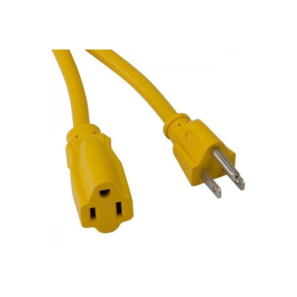 Bayco SJTW Extension Cord, 16 AWG, Outdoor, 16/3, 1 Outlets, Yellow, 100 ft BYSL-751 - main